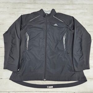 Adidas Running Jacket Men XL Black Supernova Windstopper Full Zip Reflective